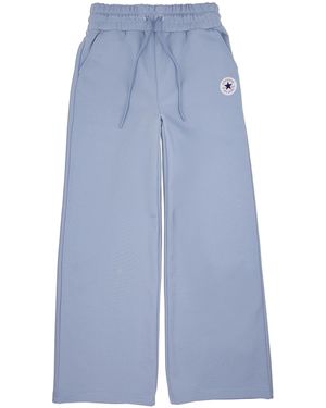 Converse Palazzohose WOMEN'S KNIT WIDE LEG PANTS (1-tlg) - Blau