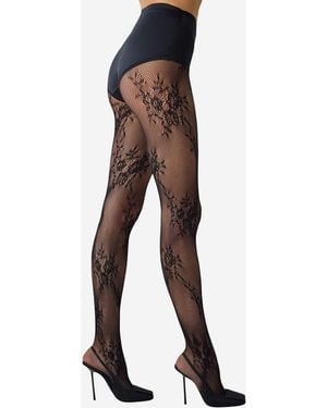 Penti Strumpfhose Roses Netzstrumpfhose - Weiß