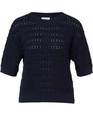 S.oliver Strickpullover - Blau