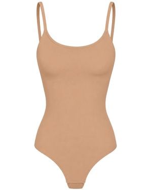 cfab Shapingbody Cami Sculpting Bodysuit With String - Braun