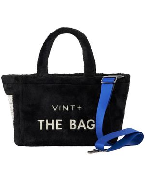 VINT+ Vint Handtasche Fluffy Bag Small - Blau