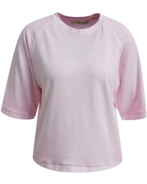 Smith & Soul T-Shirt Mit Kurzen Raglanärmeln - Lila