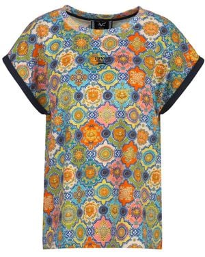 19V69 Italia by Versace T-Shirt Lulu Baroque - Mehrfarbig