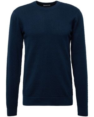 Knowledge Cotton Pullover Vagn - Blau