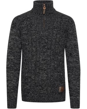 Solid Strickpullover Pankraz - Schwarz