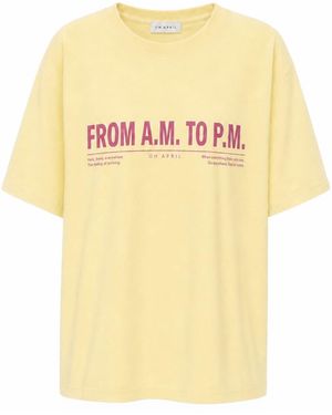 Oh April T-Shirt Bf - Gelb