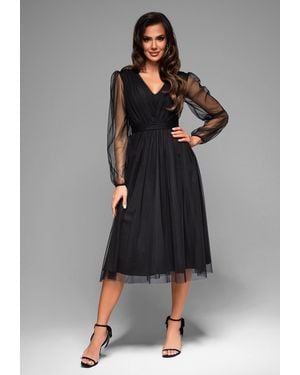 Ombre Abendkleid - Grau