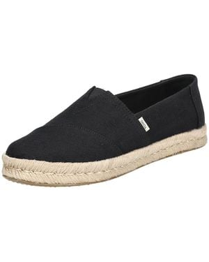 TOMS Halbschuhe Textil Espadrille - Schwarz