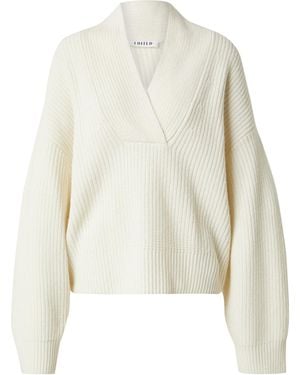 EDITED Pullover Aus Wollmix Samia - Weiß