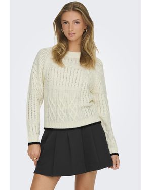 Jdy Pullover 'Jassy' - Weiß