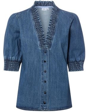 Numph Bluse Zandie - Blau