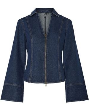 Pieces Bluse 'Pcflora' - Blau