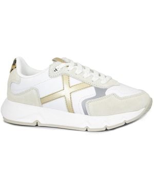 Munich Sneaker Low 4191005 05 Mamba Bianco Scarpe Donna Sneakers Lacci Pelle - Weiß