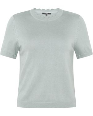 Zero Strickpullover Mit Wellenstruktur - Grau