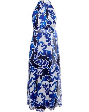 BETTY&CO Chiffonkleid Ohne Arm - Blau