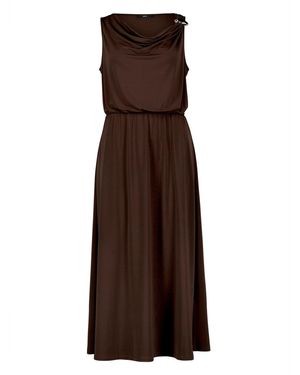 Zero Midikleid Mit Schnalle - Braun