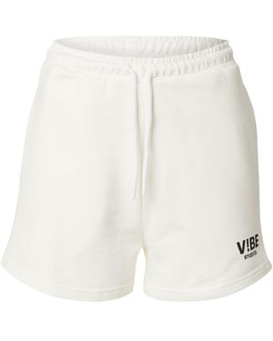V!BE STUD!OS Baggy Hose - Weiß