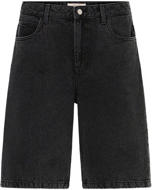 Solid Jeansshorts Sdomid - Schwarz