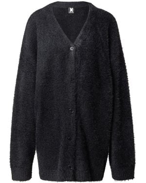 Karo Kauer Strickjacke - Blau