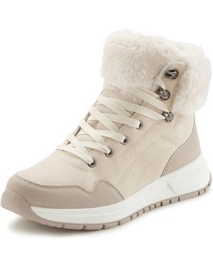 Lascana Schnürstiefelette - Natur