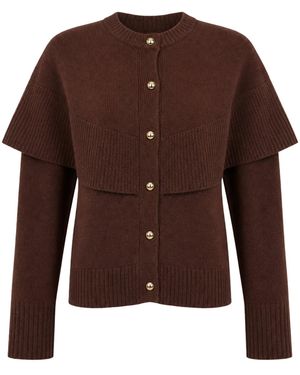 Brave Soul Strickjacke - Braun