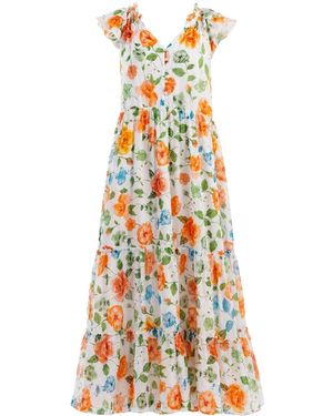 Haris Cotton Kleid - Weiß