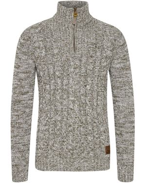 Solid Strickpullover Pankraz - Grau