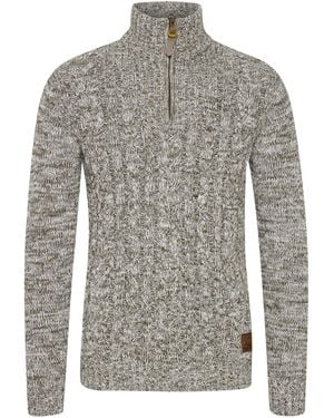 Solid Strickpullover Pankraz - Grau