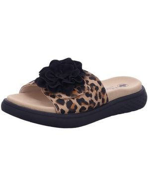 Rieker Pantolette Pantolette Damen V1562-60 Kunststoff (Synthetik) - Blau