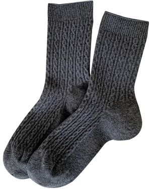 Millo Socken Cosy Twist - Schwarz