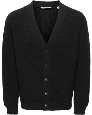 Only & Sons Strickjacke Onsrome - Schwarz