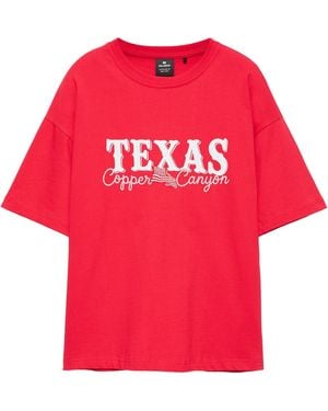 Pull&Bear T-Shirt Texas - Rot