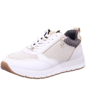 Tamaris Sneaker Low Schnürschuh Damen 1-23732-41 4A0 Kunststoff (Synthetik) - Weiß