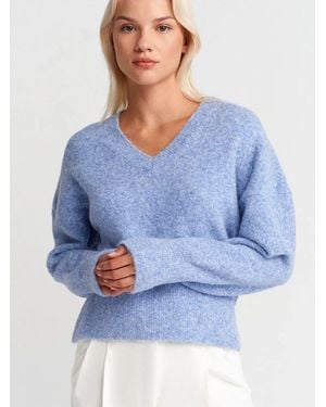 Dilvin Pullover Pullover - Blau