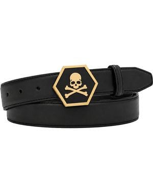 Philipp Plein Gürtel Skull - Schwarz