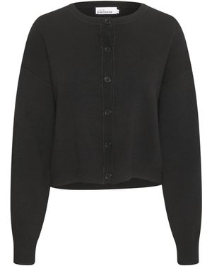 Karen By Simonsen Strickjacke 'Doddie' - Schwarz
