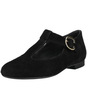 Paul Green Ballerinas Leder Riemchenballerina - Schwarz