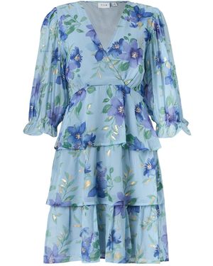Vila Kleid Vimagnolia - Blau