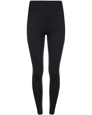 Evoni Leggings Aus Baumwolle Mit Steg - Schwarz