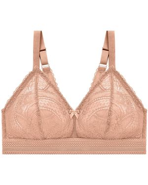 Glamorise Bramour Gramercy Spitzen-Bralette De Luxe - Natur