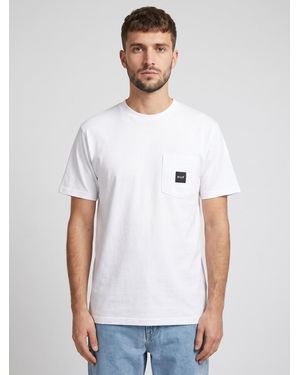 Huf Shirt Set Box Logo Pocket Tee - Weiß