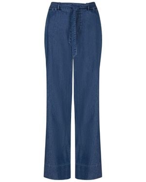 Red Button Hose Claudette Palazzo - Blau
