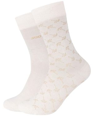 Joop! Socken essentials iconic 2er Pack aus OCS-zertifizierter Baumwolle - Weiß
