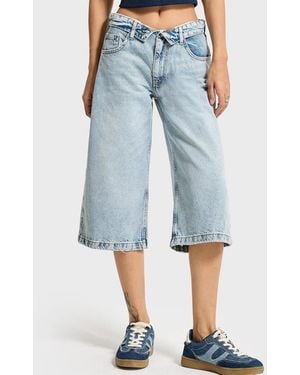 its basic Its Basic Jeans Bermuda Denim Short - Blau