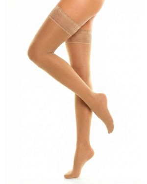 GLAMORY Halterlose Strümpfe Vital 70 Halterlose Stützstrümpfe - Weiß