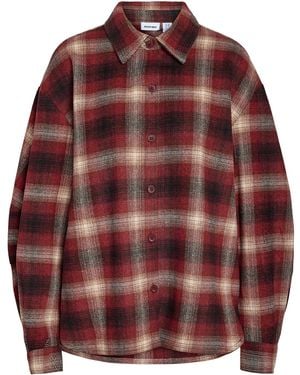 Noisy May Bluse Nmella Flanny - Rot
