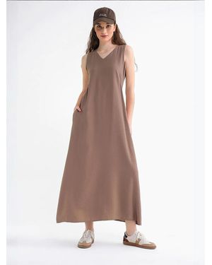 MixRay Kleid Maxi - Braun