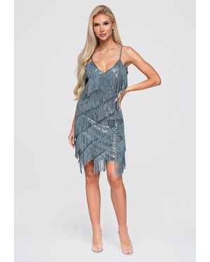 Ombre Abendkleid La-Om-Dlr404 - Blau
