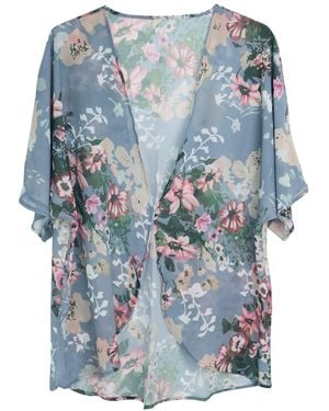MEETWEE Kimono Cover Up Top - Blau