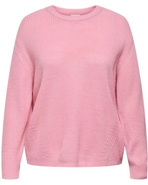 Only Carmakoma Pullover - Pink
